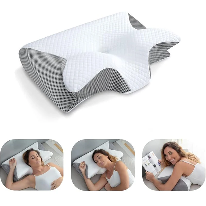 1pc Memory Foam Cervical Pillo - Memory Foam Orthopedic Pillow Neck Pain ulasan dan harga